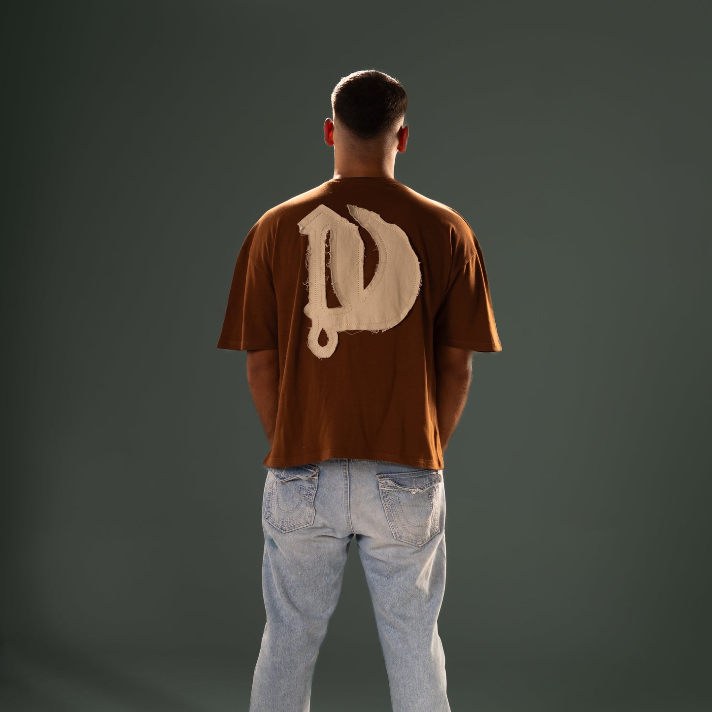 Brown Drippy D T-shirt