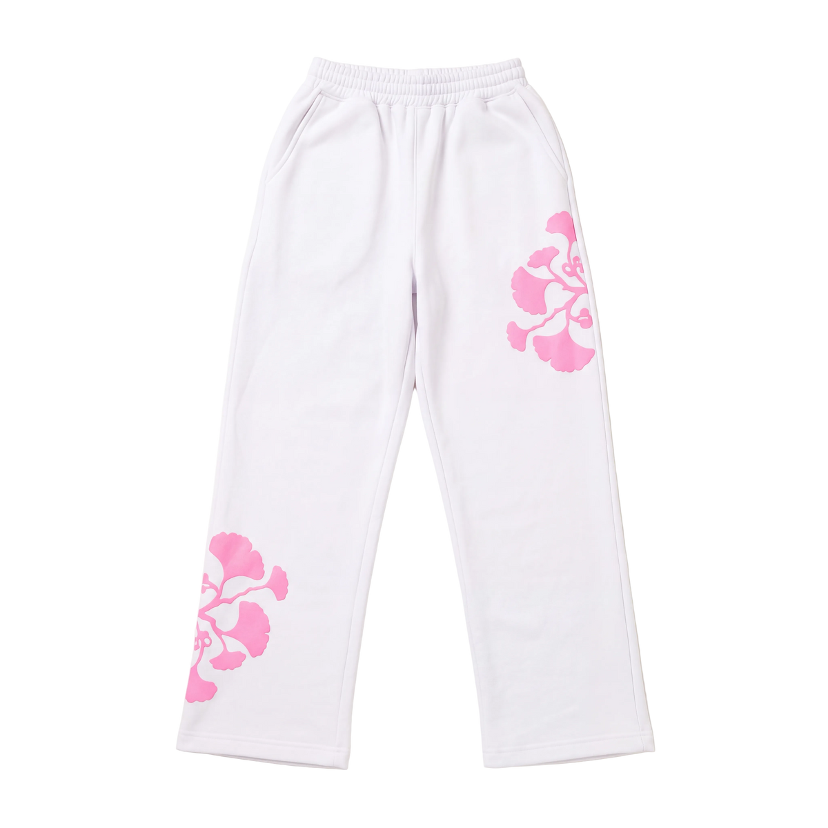 White Bloom Pants