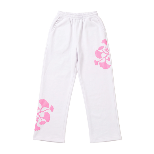 White Bloom Pants