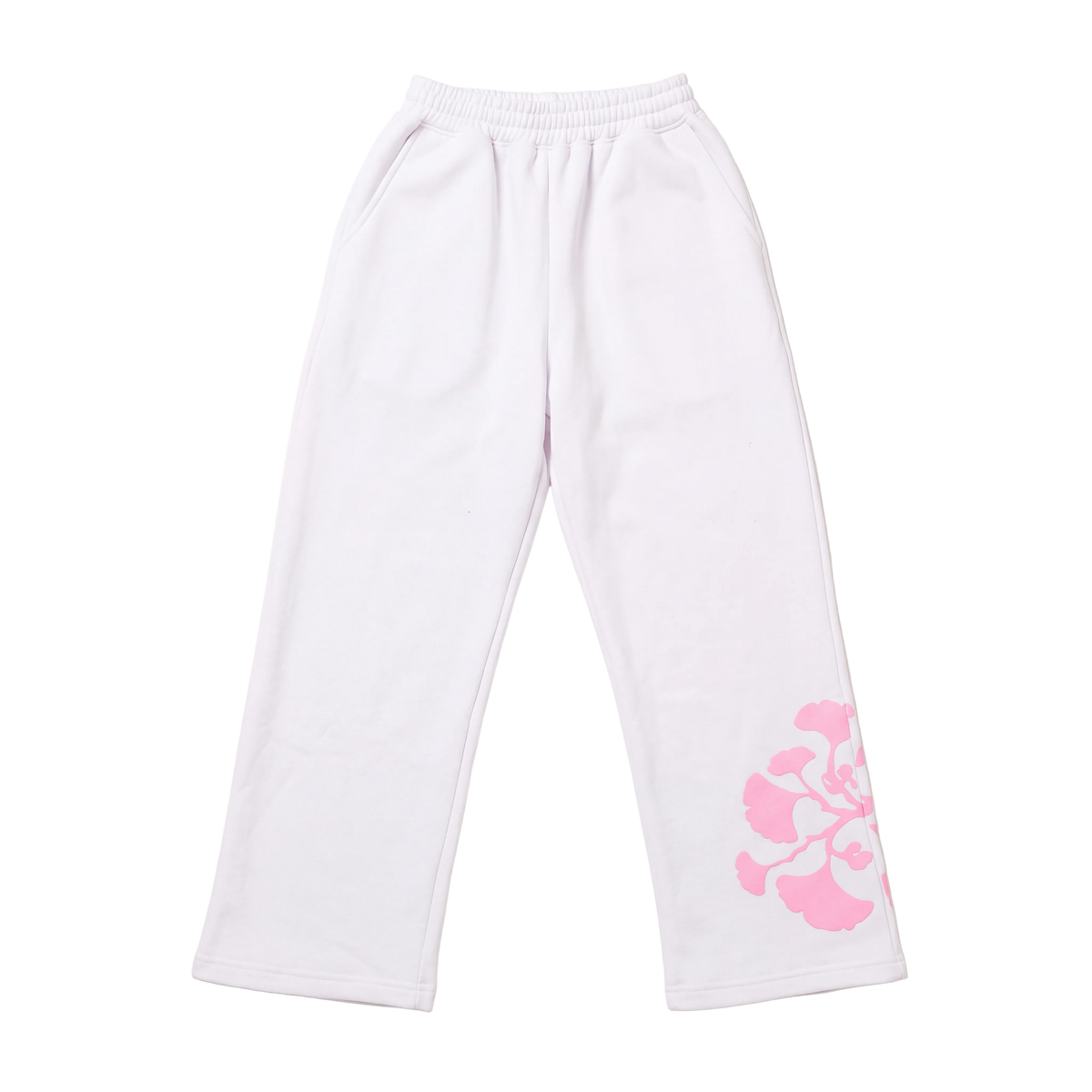 White Bloom Pants