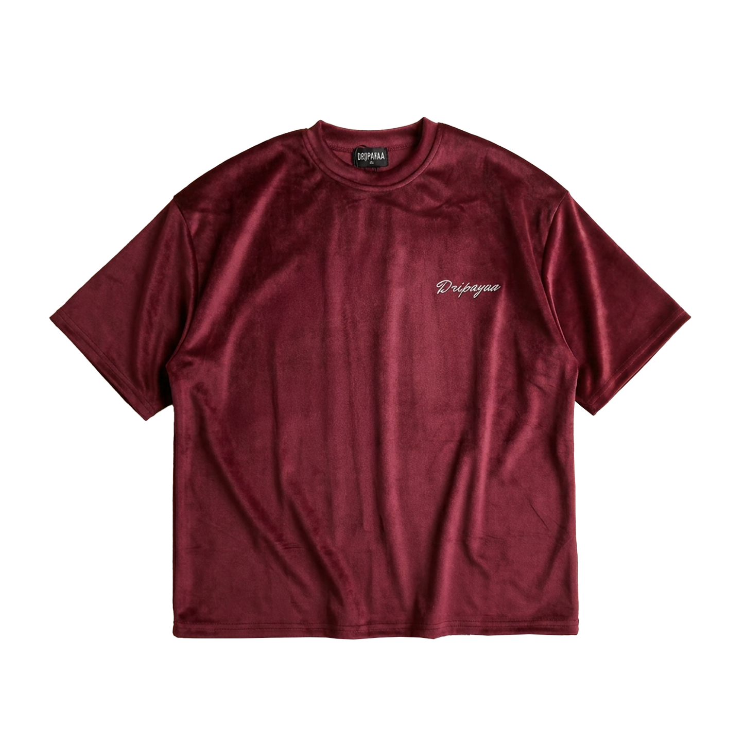 Burgundy D Velvet T-shirt