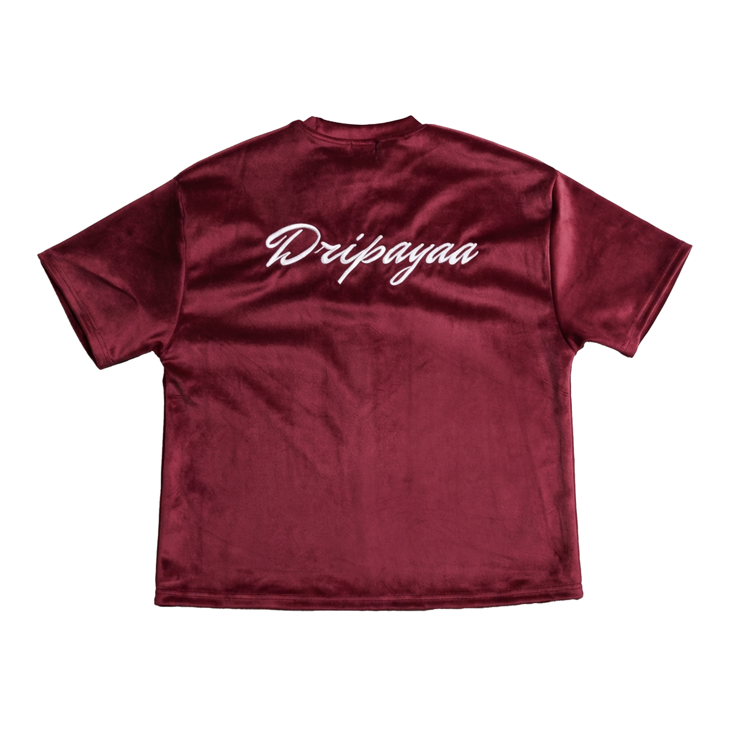 Burgundy D Velvet T-shirt