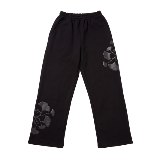 Black Bloom Pants